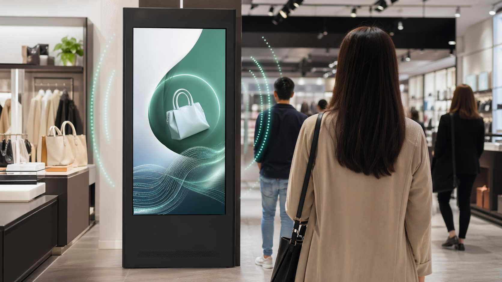Mall media network supporting campaign visual